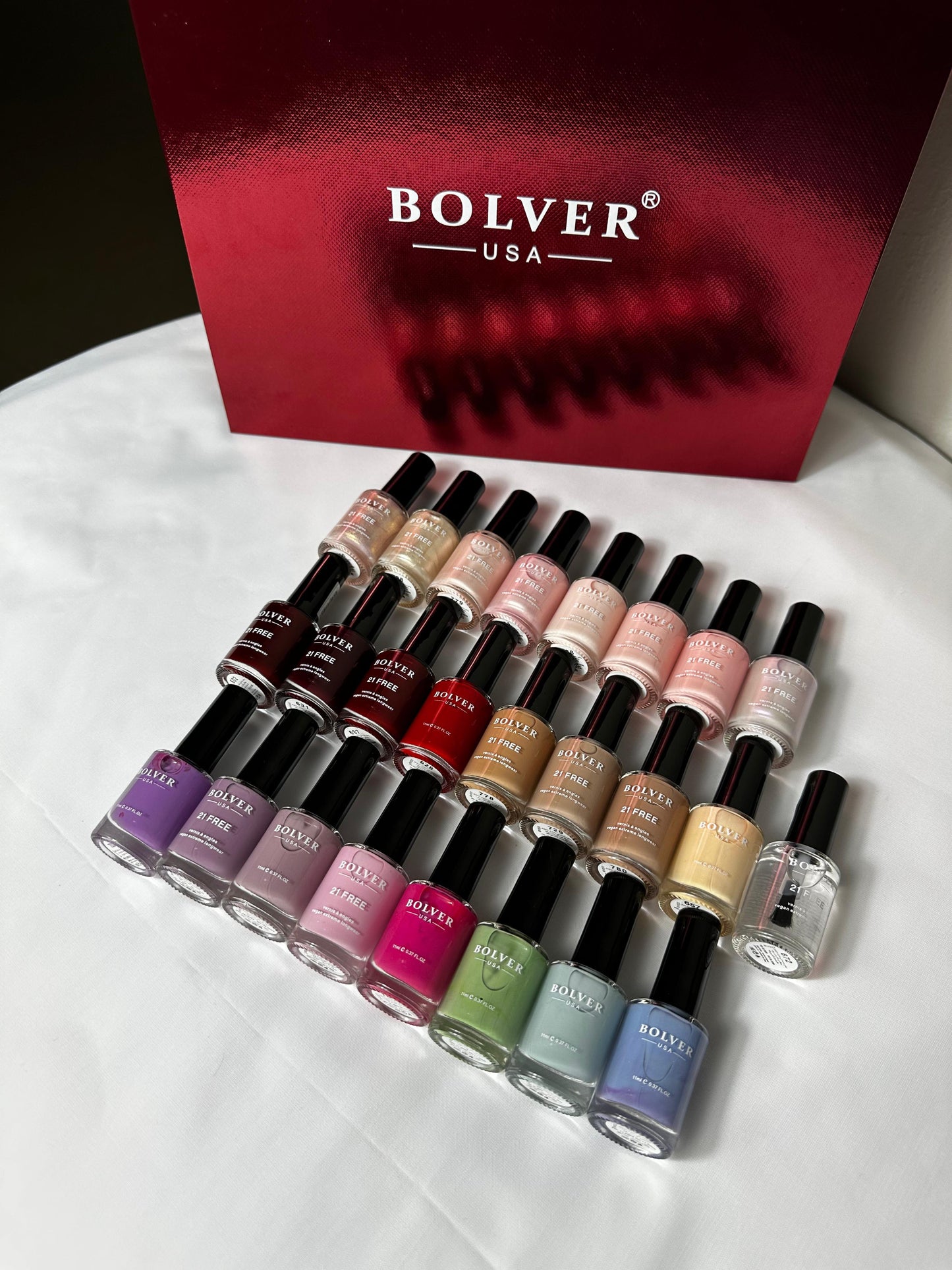 25-color nail polish box