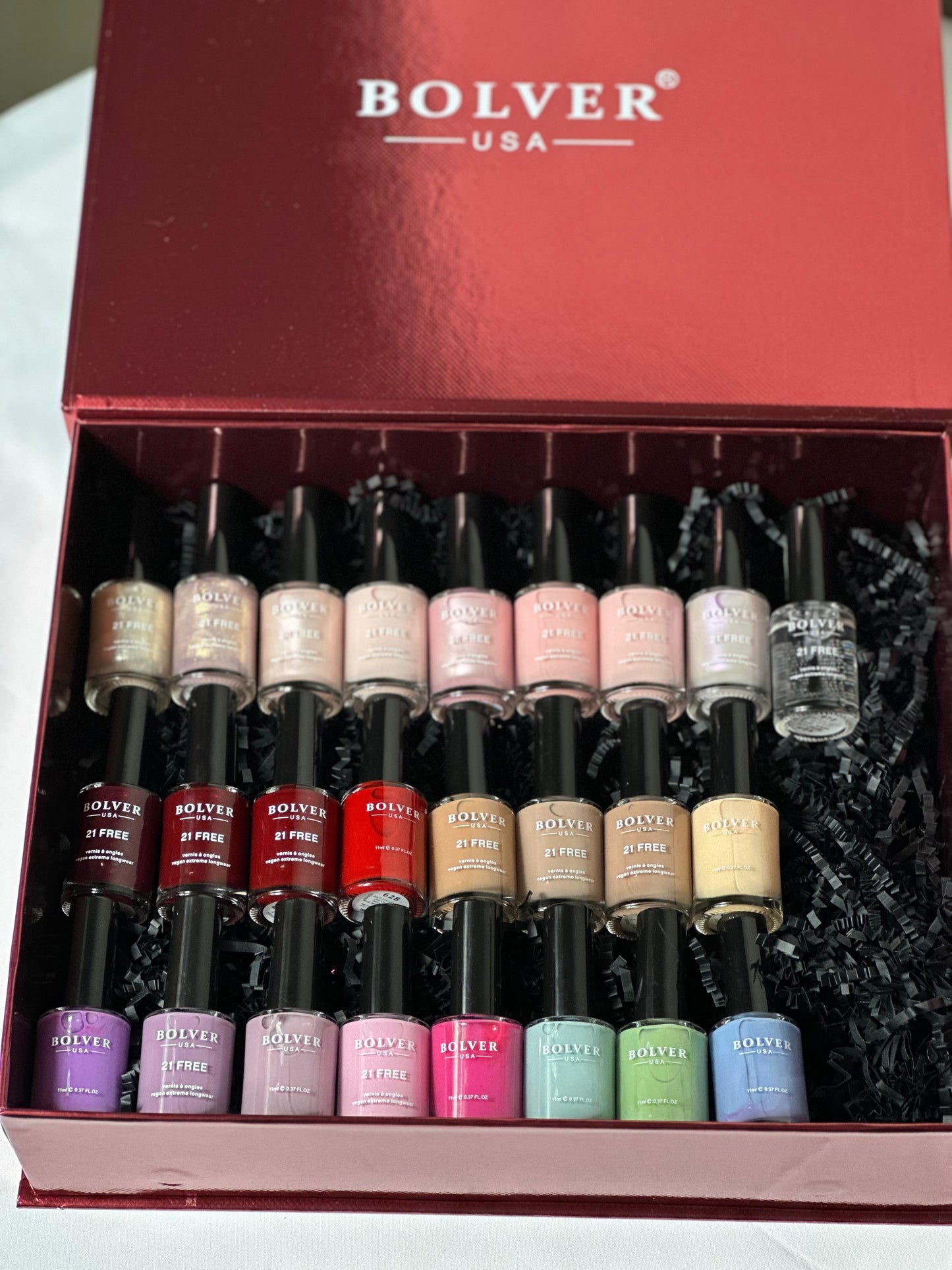 25-color nail polish box